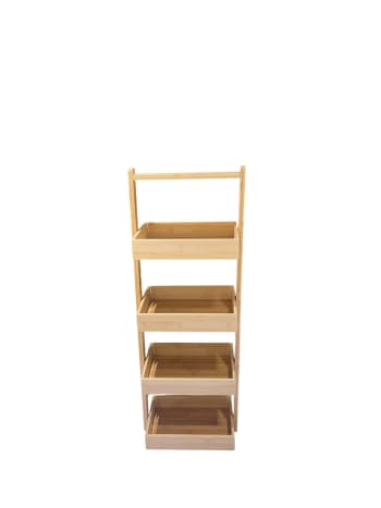 4 Tier Bamboo Storage Rack 30cm