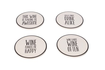 Printed Coasters 4pcs 10.1cm 