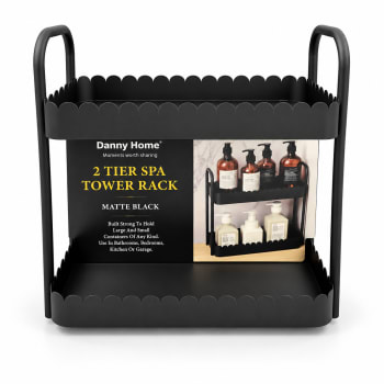 Metal  2-Tier Spa Tower Rack 32.4cm - default