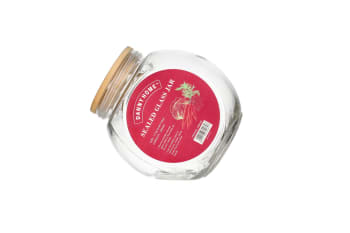 Sealed Glass Jar Bamboo Lid 2200ml