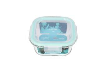 Clear Square Borosilicate Fresh Keeping Lunch Box 14cm