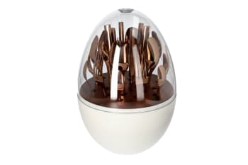 Rose Gold Egg Shaped 24pcs Cutlery Set  - default