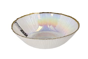  Pearl Striped Salad Bowl 9 Inch