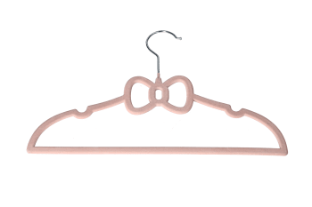 Pink Velvet Kids Hanger 10pcs 32.8cm - default