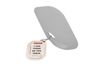 Grey Silicone Dough Scraper 12.7cm