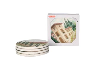 Absorbent Coasters Set 4pcs 10.1cm