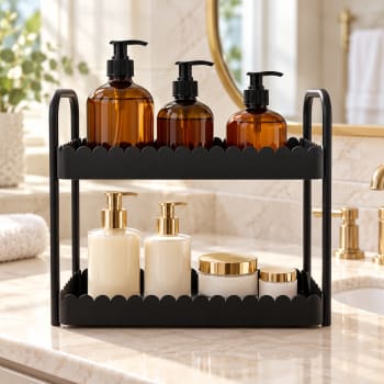 Metal  2-Tier Spa Tower Rack 32.4cm