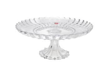 Glass Salad Footed Bowl 29.8cm