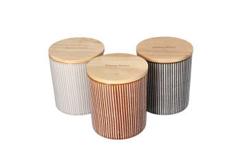 Striped Seasoning Canister Set 10.2cm - default