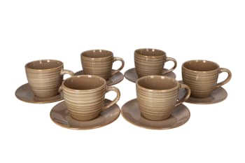 Coffee Cup &amp; Saucer 12pcs 220ml - default