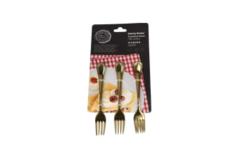 Gold Dessert Fork 6Pcs 14.5cm