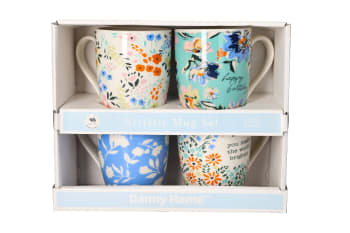 Ceramic Artistic Mugs 4pcs 360ml