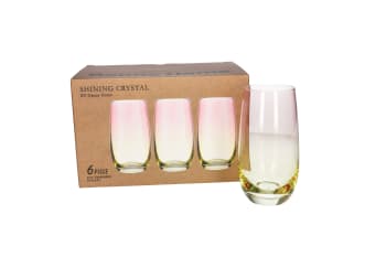 Crystal Tall Tumbler Glassess 6pcs 