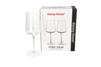  Striped Polar Wine Glasses 2pcs 21.5cm 390ml 