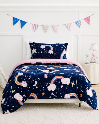 Soft Snug Fleece Single Duvet Cover Set