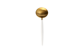 White &amp; Gold Dinner Spoon 22.3cm - default