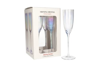  Shining Crystal 4 Pcs Champagne Glasses 26cm - default