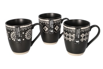 Tribal Coffee Mug Set 3pcs 12cm