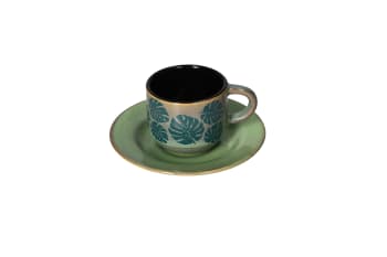 Ceramic Tea Cup &amp; Saucer 12pcs 80ml