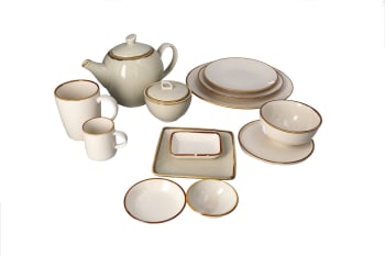 Porcelain Speckled Dessert Plate 15.1cm - default