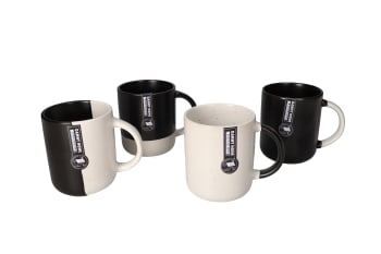  Two Colour Mug 4pcs 12.5cm 