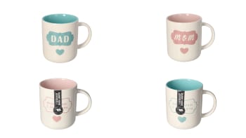 Quoted Tea Mug Set 4pcs 12.5cm - default