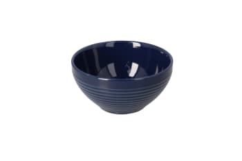 Navy Striped Dessert Bowl 12cm