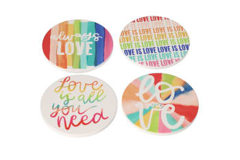 Printed Coasters 4pcs 10.1cm - default