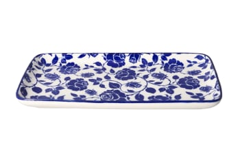 Floral Design Serving Platter 9"