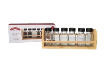 Spice Jar Set with Stand 7pcs - default