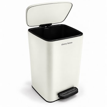 White Pedal Trash Bin 20L - default