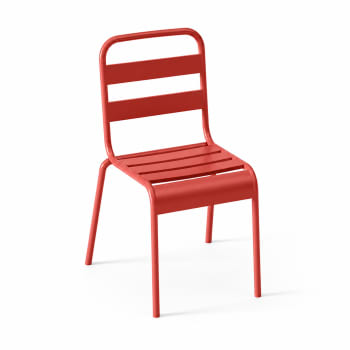 Red Outdoor Metal Chair 53.5cm - default