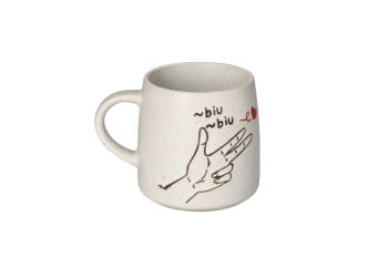 Grey Speckled Tea Mug 400ml 