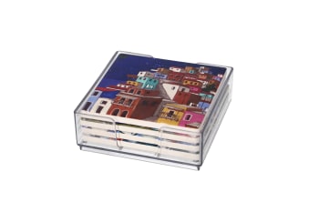 Absorbent Coaster Set 4pcs 10cm - default