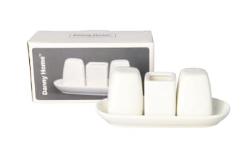  Porcelain Salt and Pepper Shaker Set - default