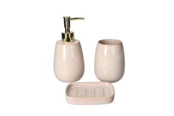 Ceramic Bathroom Accessories Set 3pcs - default