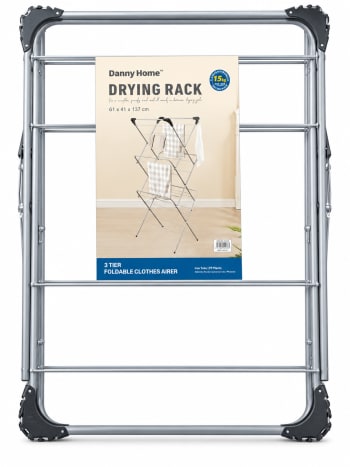 3-Tier Foldable Clothes Airer 137cm - default