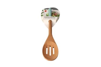  Blue Beachwood Slotted Spoon 33cm - default