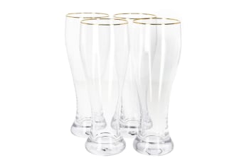  Beer Glasses 4Pcs 600ml