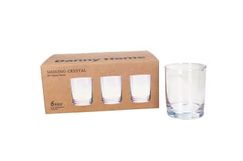  Rocks Tumbler Glasses 6pcs 10cm - default