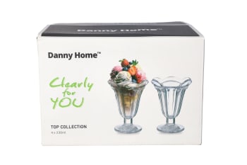 Dessert Glass Cups 4pcs 230ml - default