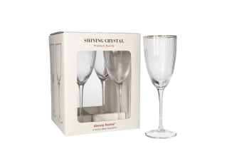 Shining Crystal 4 Pcs Wine Glasses 23.5cm - default