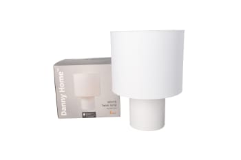 White Table Lamp 32cm