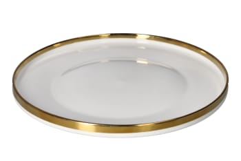 Golden Rim Dinner Plate 26.9cm