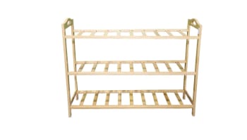 3 Tier Bamboo Shoe Rack 51cm - default