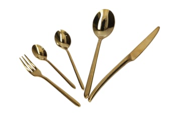 Gold Dessert Fork 6Pcs 14.3cm