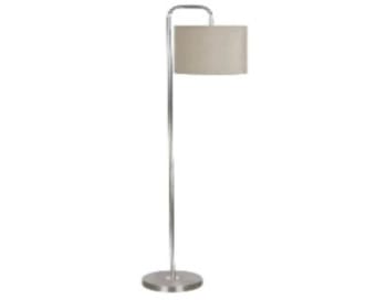 White Metal Flannel Floor Lamp 138cm - default