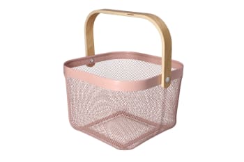 Mesh Stainless Steel Storage Basket 24cm