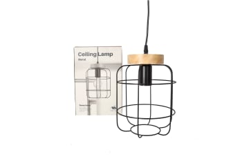 Black Metal ﻿Pendant Ceiling Lamp 28cm - default