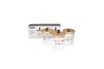 Glass Canister Set 3pcs 750ml - default